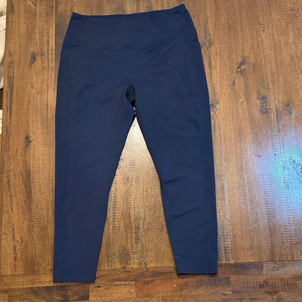 Zella Navy High-Waist Performance Leggings